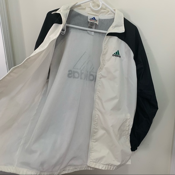 Adidas  Vintage Signature Logo 90’s Y2k  Windbreaker Size XL - Picture 5 of 12